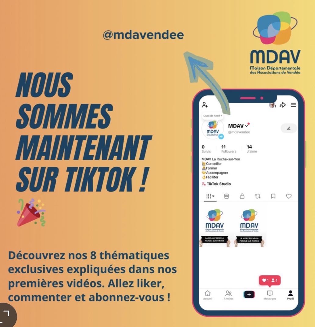 La MDAV débarque sur Tik Tok